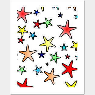 Colorful Stars Posters and Art